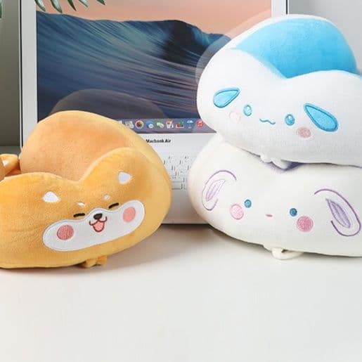 ネックピロー 可愛い動物キャラクター低反発首枕