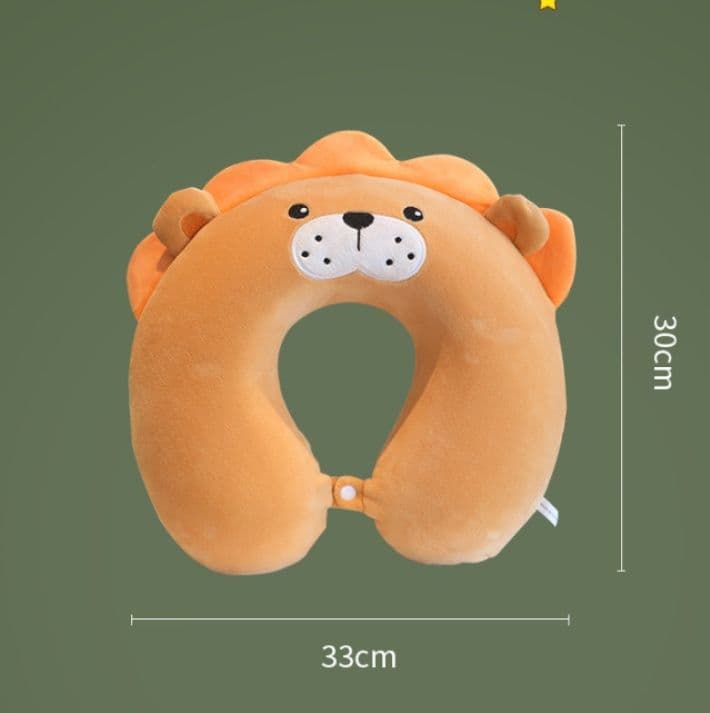 ネックピロー 愛らしい動物顔付き　低反発