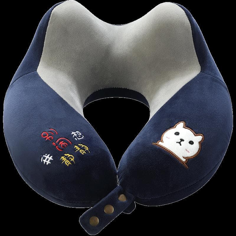 もふもふ快眠ウレタンネックピロー